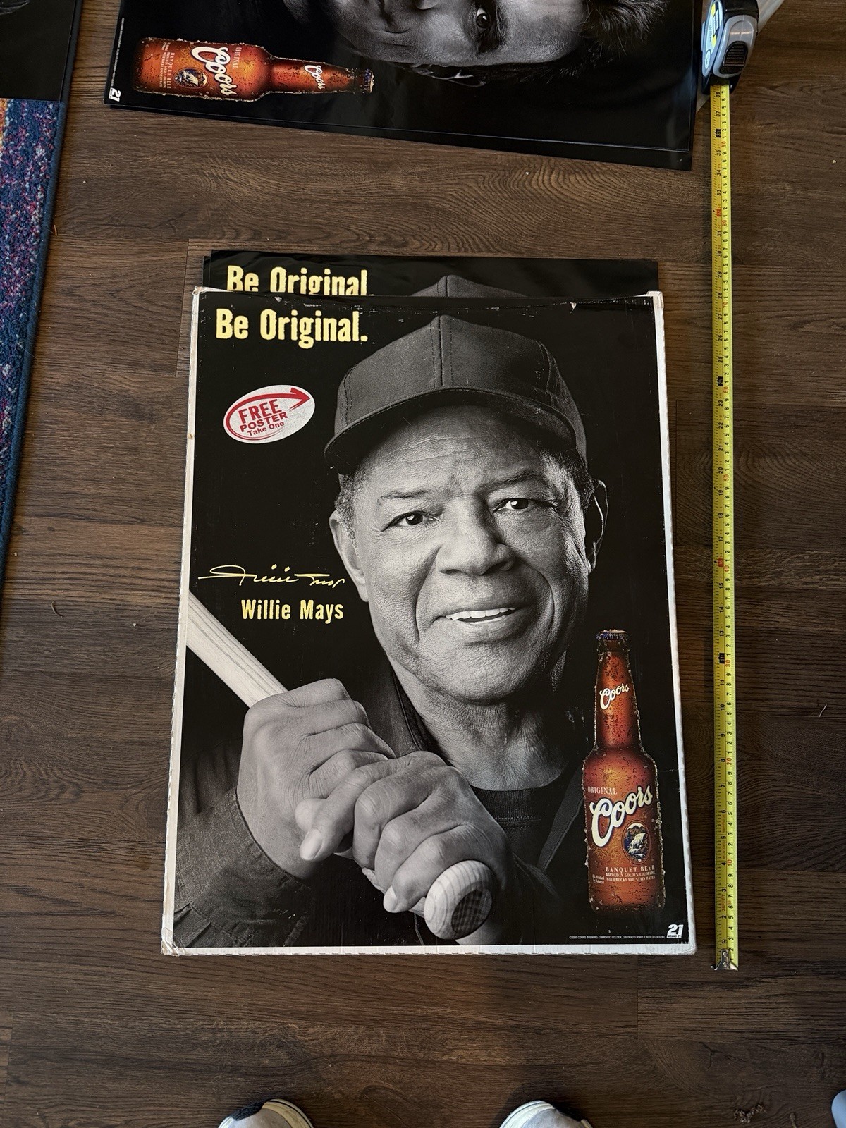 Vintage Coors Willie Mays Posters Lot of 20 NOS Beer Advertising Store Display