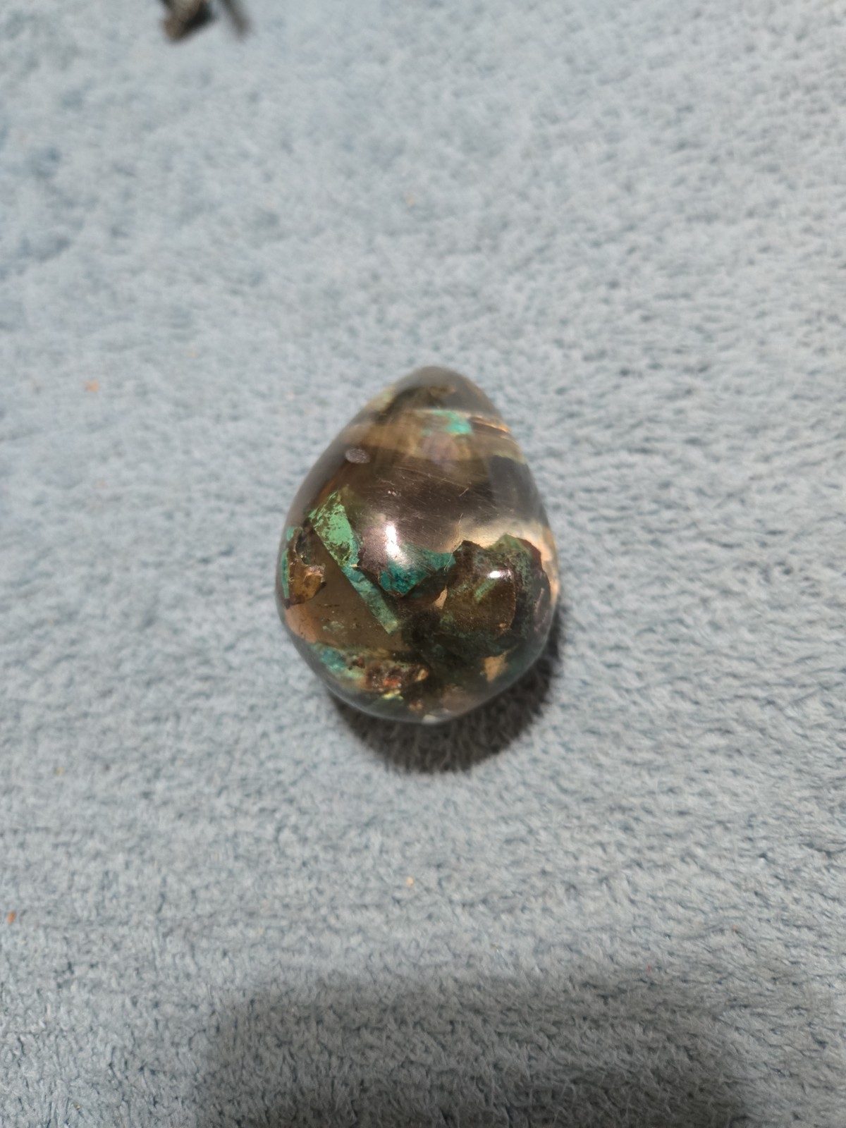 Egg full of genuine original natural Eilat stone? Collecting & Jewelry SEE Detai