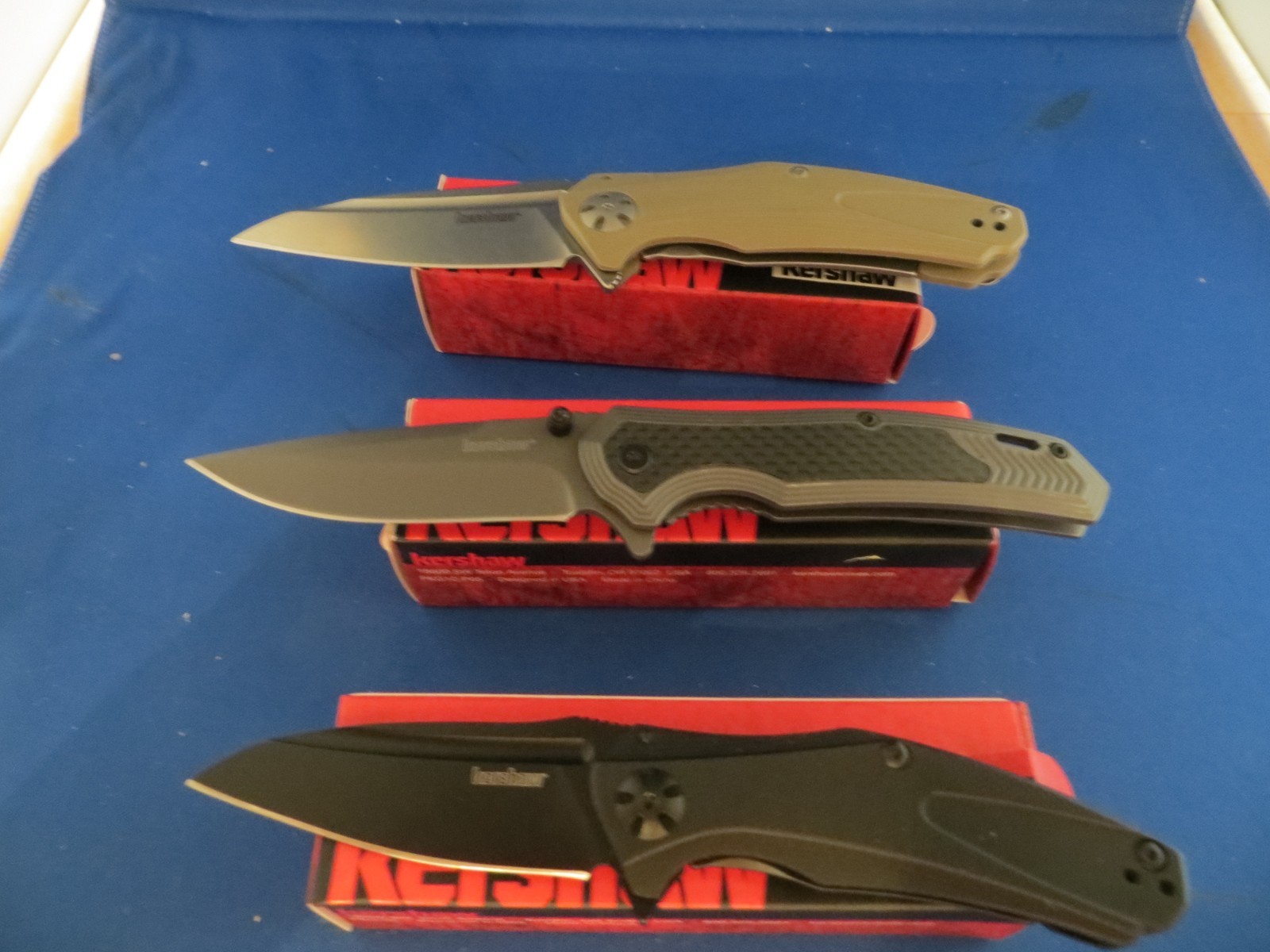 Kershaw 3 knife lot Fringe 8310 Natrix 7007Tan Natrix-XS Black 7006BLK LOT C NIB