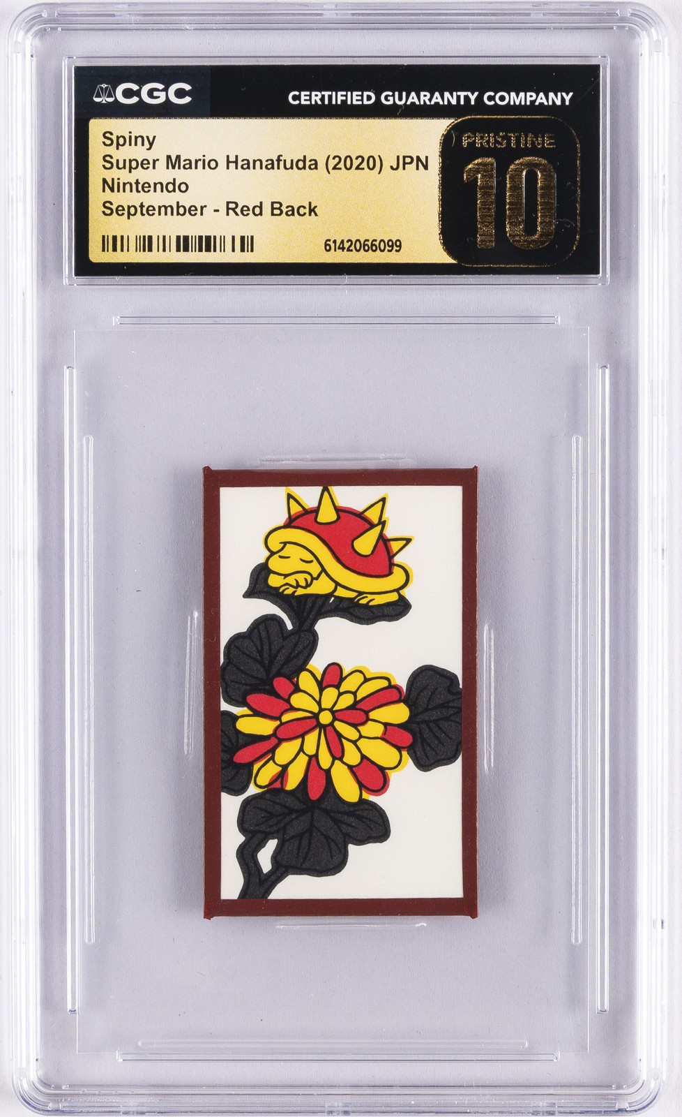 2020 NINTENDO SUPER MARIO HANAFUDA SEPTEMBER RED BACK SPINY CGC 10 PRISTINE
