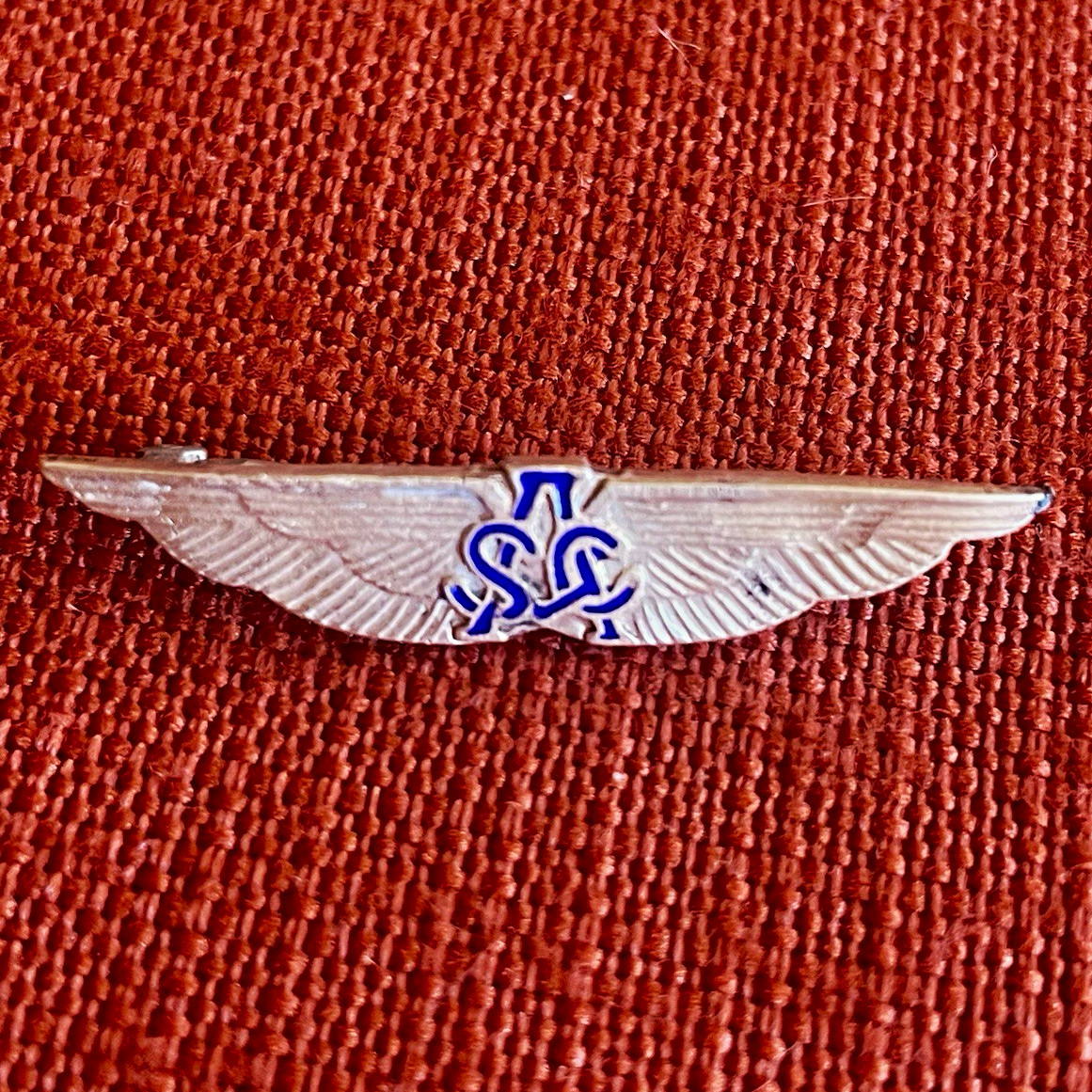 Vintage Pilot Wing Lapel Pin/ Air Service Corps