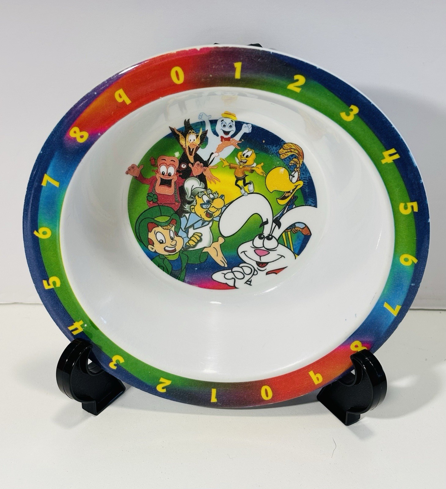 Vintage 2003 General Mills Characters Melamine Cereal Bowl Trix Lucky Charms Boo Vintage 2003 General Mills Characters Melamine Cereal Bowl Trix Lucky Charms Boo