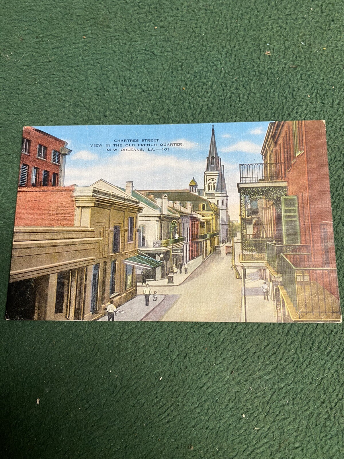 Vintage Old Postcard New Orleans , LA View From The Old French Quarter Chartres