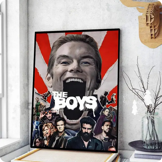 The Boys Whitepaper Poster for Living Room Decoration 50x70cm No Frame