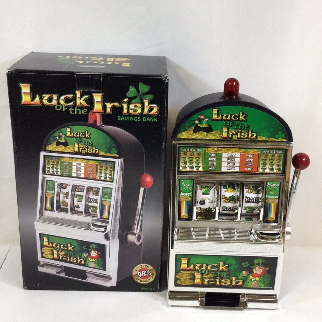 RecZone 447 Multicolor Luck Of The Irish Slot Machine Savings Bank