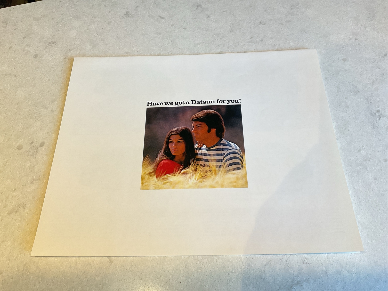 Original 1971 Datsun Full Line Foldout Sales Brochure 71