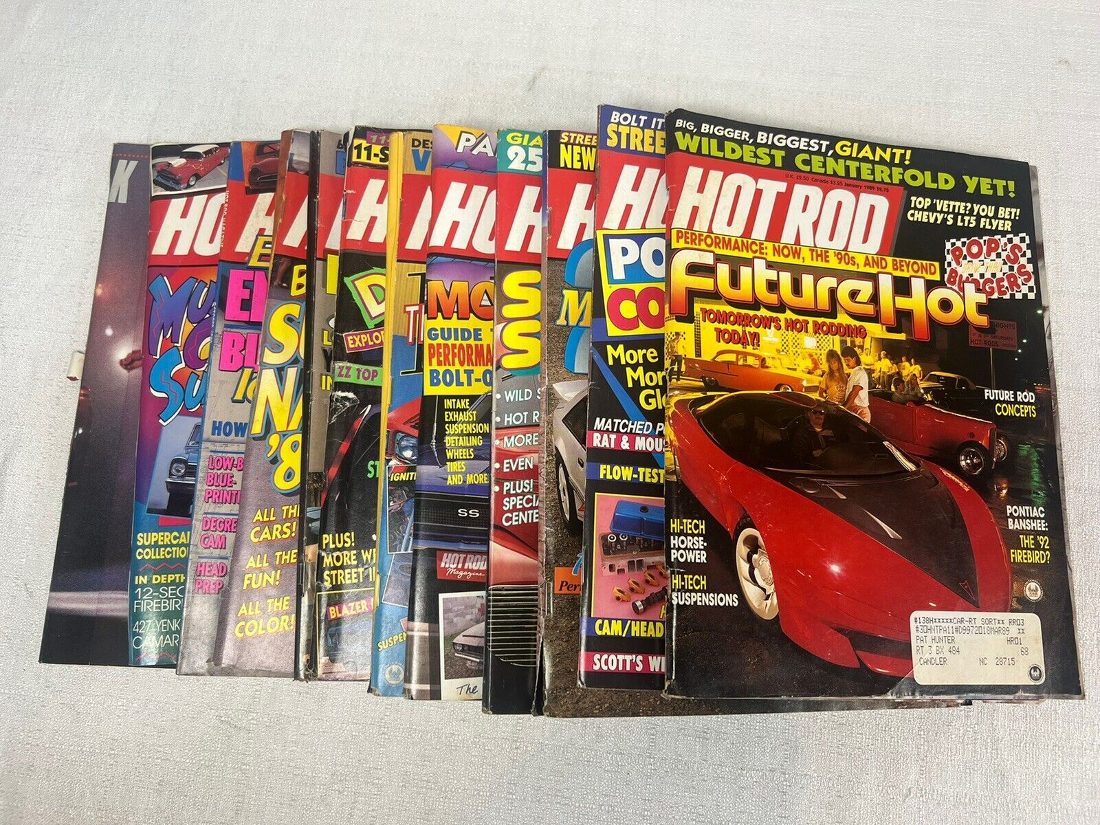 Vintage Hot Rod Car Magazine 11 Issues From Year 1989