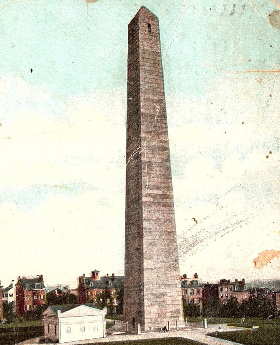 Vintage Postcard Massachusetts, Bunker Hill Monument, Boston, MA. c1907 Antique