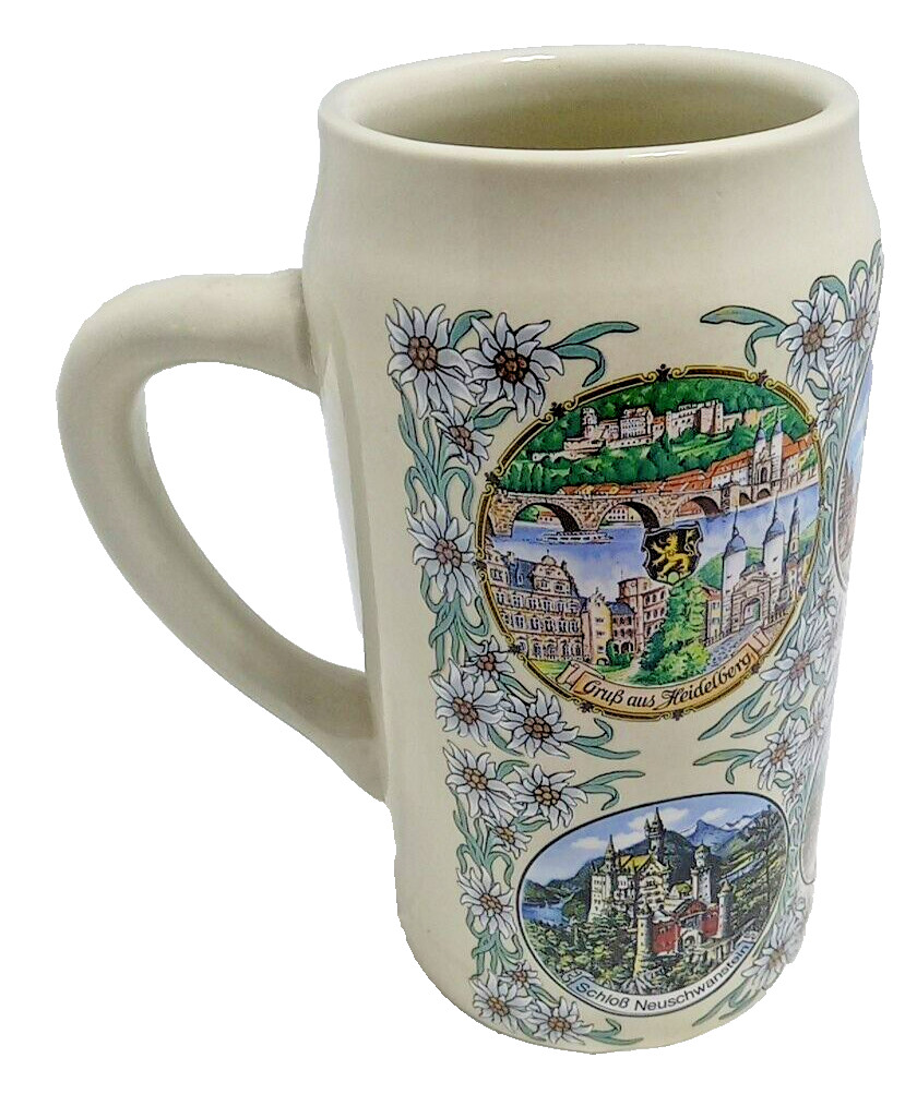 antique beer steins Theo Kühn Bavaria Germany Burgwindheim 1L Sokm 8