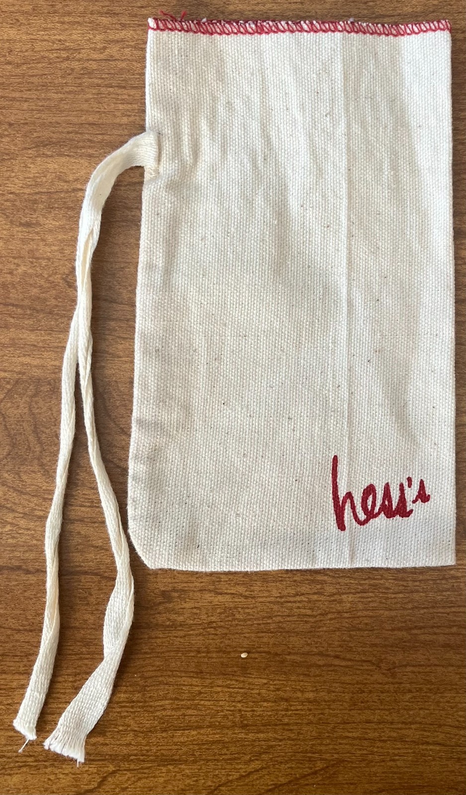 Rare Vintage Hess's Department Store Santa Sack Canvas Bag 10x4 Allentown PA