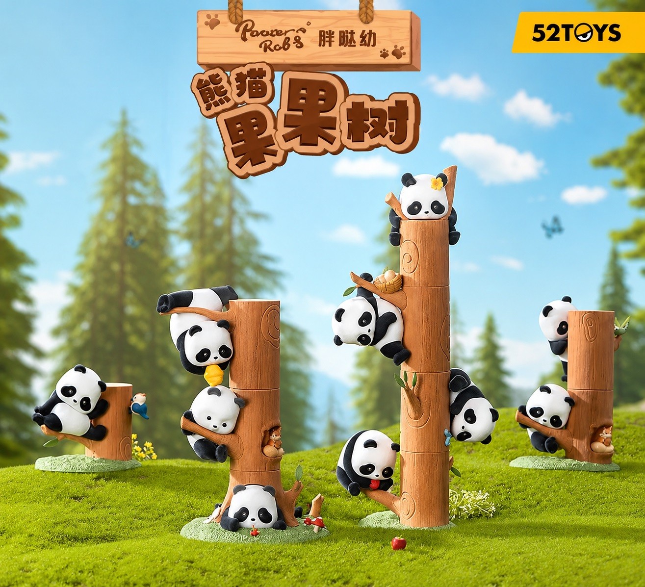 52TOYS Panda Roll Fruit Tree Series Figure Mystery Blind Box