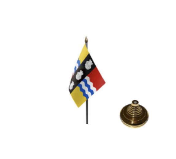 Bedfordshire New Table Desk Flag  10 x 15cm National Country Hand English County