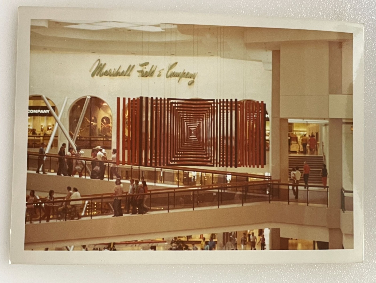 Vintage 1970s Marshall Field\'s Woodfield Mall Interior Kinetic Sculpture Photo