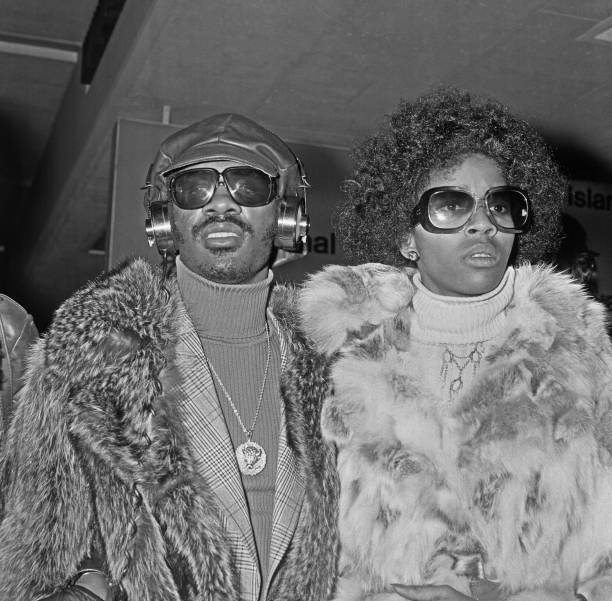 American singer Stevie Wonder arrives at Heathrow Airport London s- Old Photo