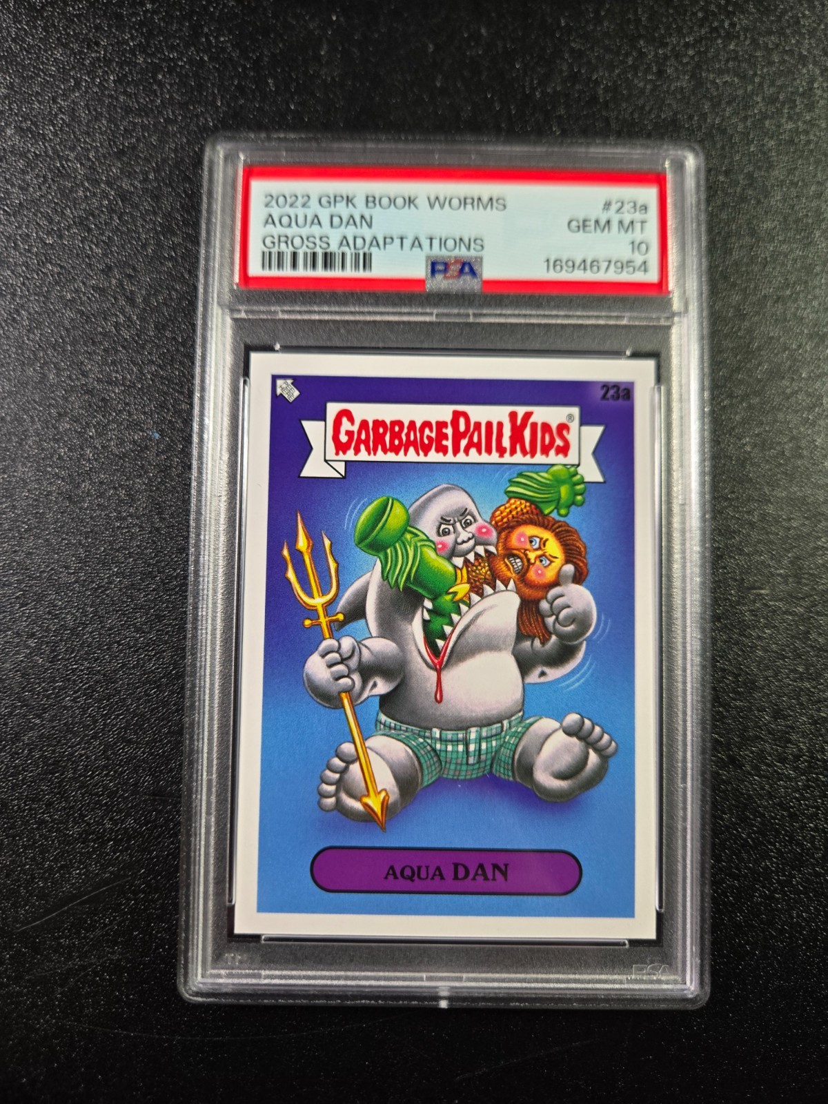 PSA 10 DC Aquaman Jason Momoa Spoof 2022 Garbage Pail Kids Card
