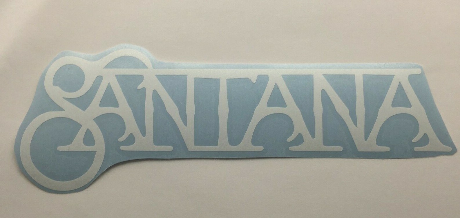 Santana Band Logo Die Cut Vinyl Sticker Classic Hard Rock and Roll 
