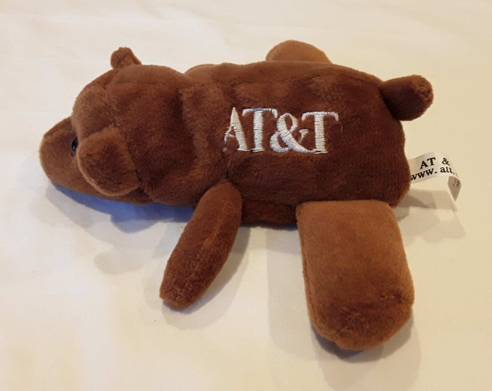 Vintage AT&T Plush Brown Dog Stuffed Toy BEANIE 6\