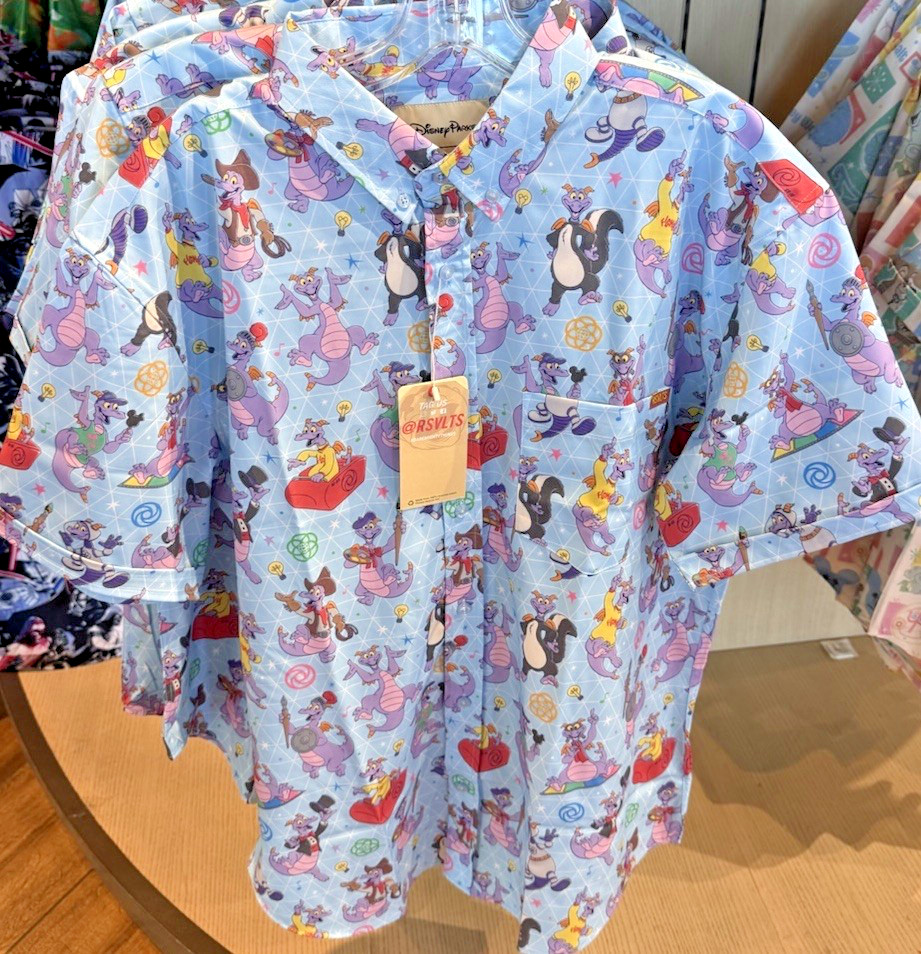 2026 Disney Parks RSVLTS Figment Shirt XL Adult Button Up