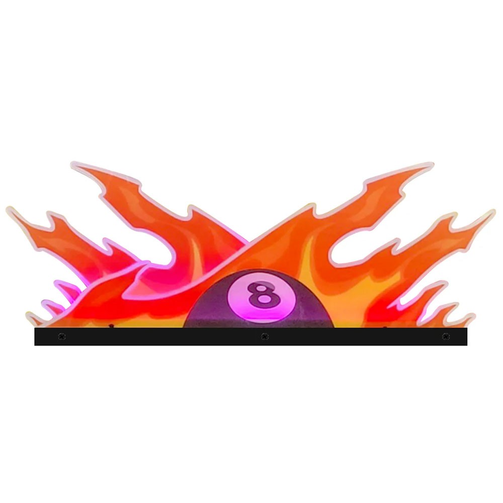 Eight Ball Fury Pinball Topper Acrylic Led Topper for Pinball Machine--