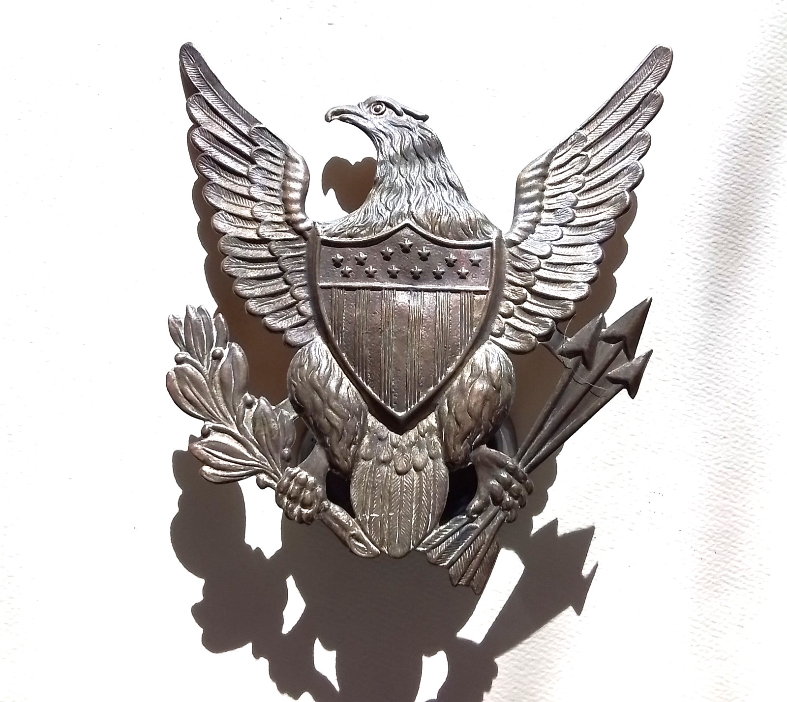 Rare 19th C. U.S. EAGLE Emblem for SHAKO HELMET
