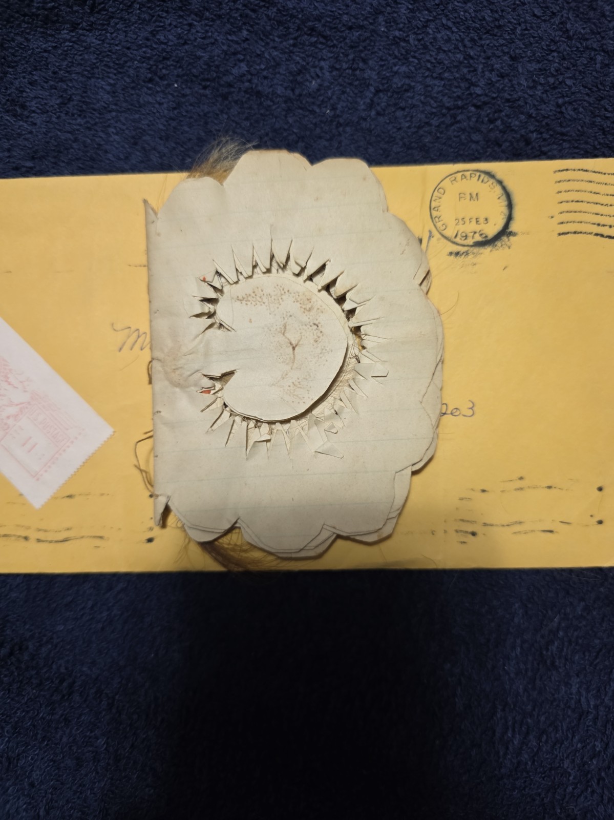 Vintage 19th Century Heirloom Out Memorial Family Hair Token Album