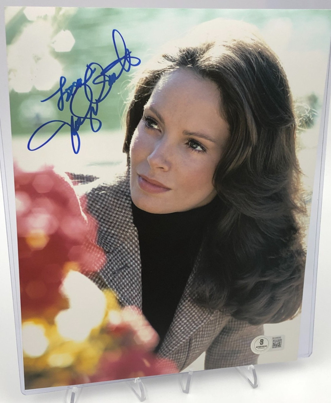 JACLYN SMITH AUTO BECKETT Authentic 8x10 PHOTO Signed CHARLIE'S ANGELS as KELLY