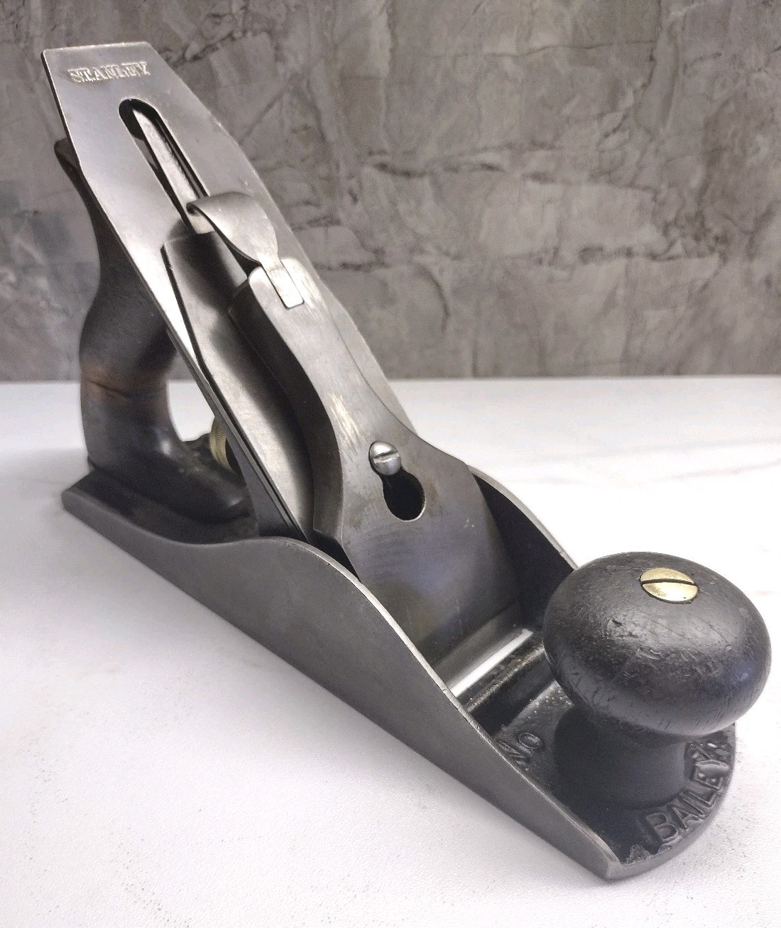 vintage Stanley Bailey N° 4 Smooth Bottom Bench Plane Woodwork Tool Vintage USA