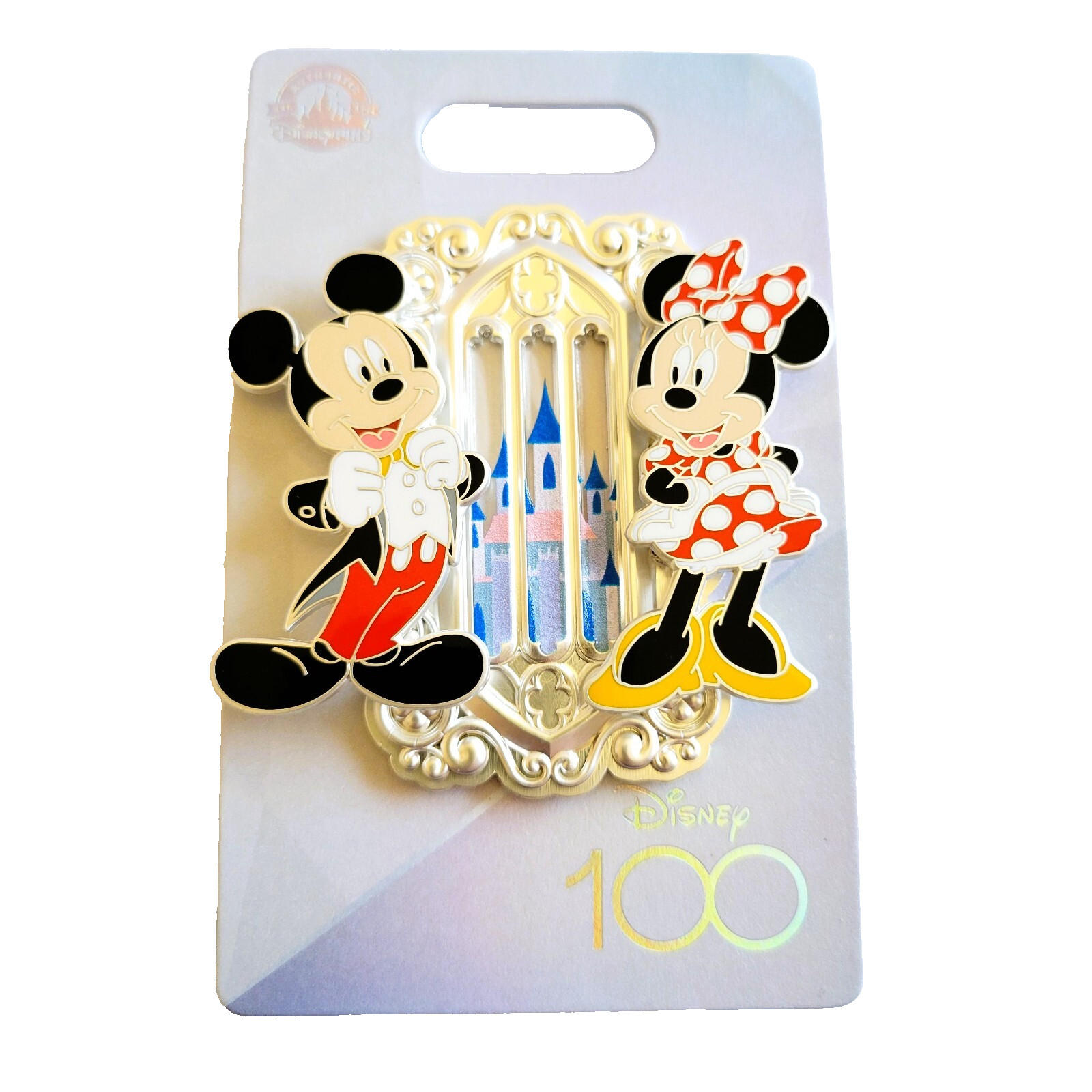 Disney Mickey and MInnie Mouse Fantasyland Castle Pin Set 2023 Disney100