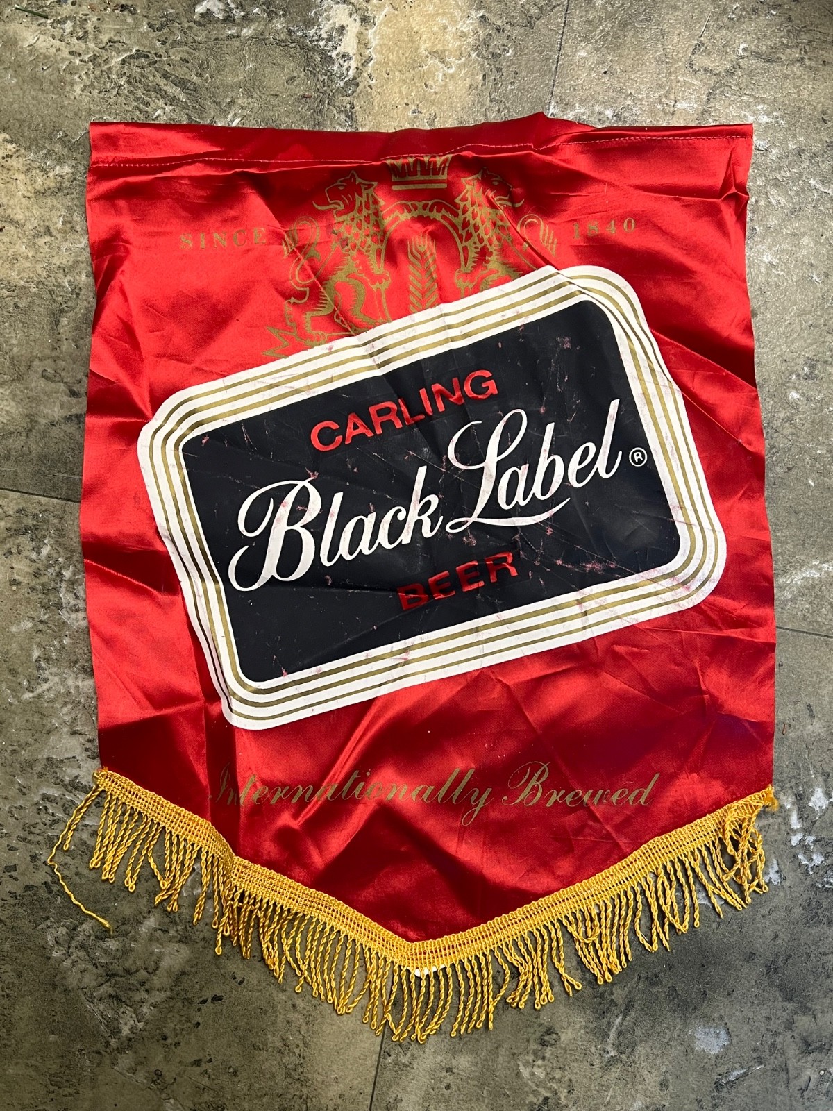 Carling Black Label Beer Banner unknown date but approximately 1960s