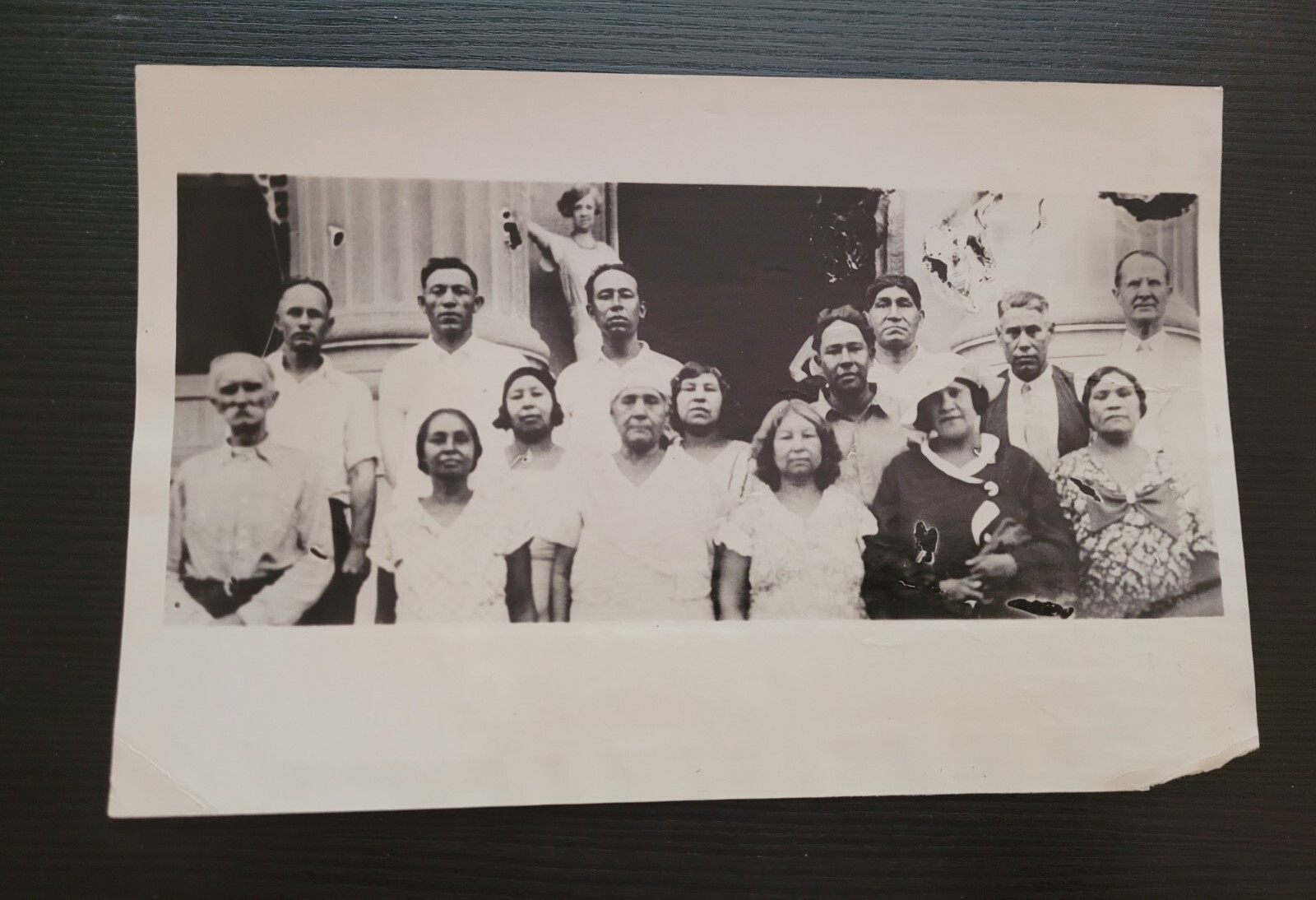 1934 original Jackson Barnett family Creek Indian photo Oklahoma  Muscogee
