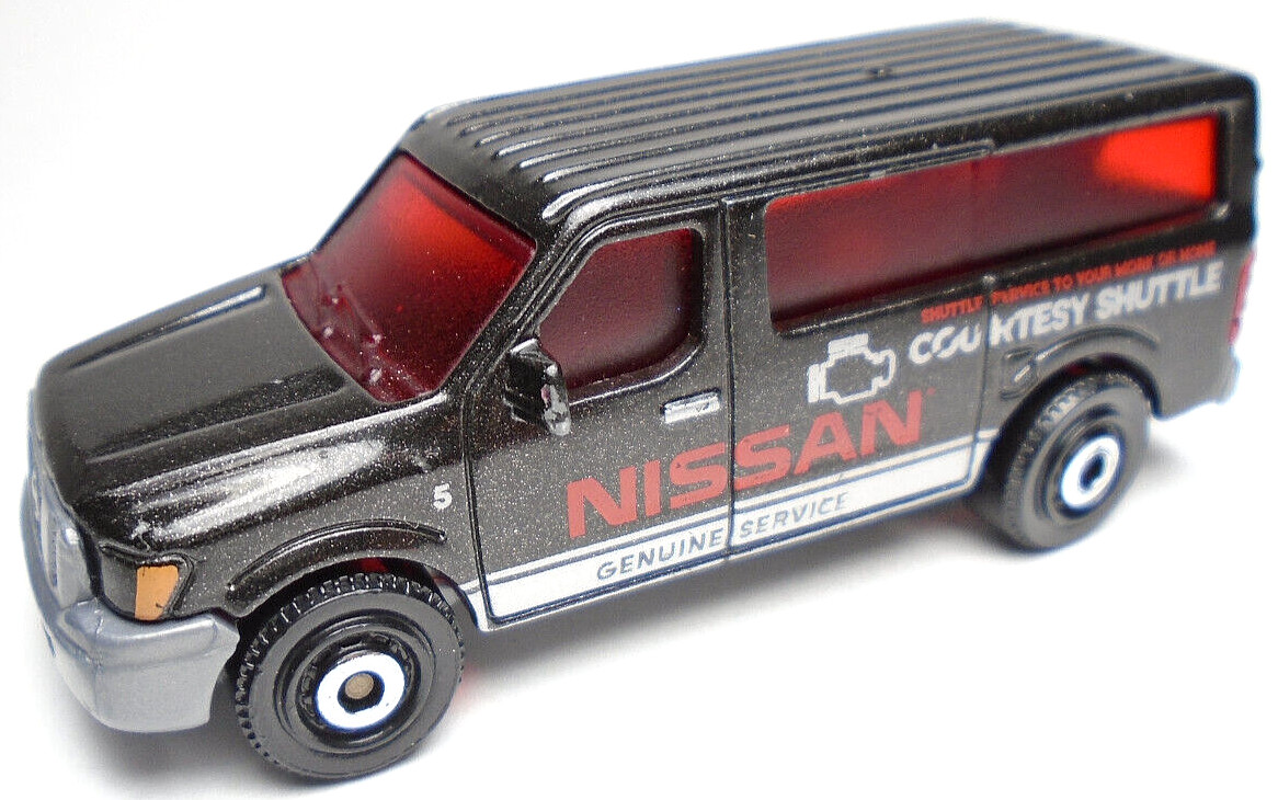 2021 MATCHBOX \'14 NISSAN NV VAN COURTESY SHUTTLE BLACK 1:64 DIECAST 3\