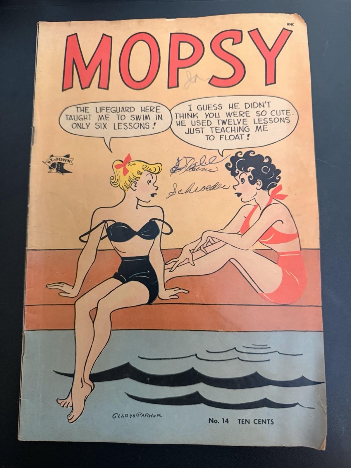 Mopsy #14 Ten Cents Vintage 1953 Comic Book - Gladys Parker