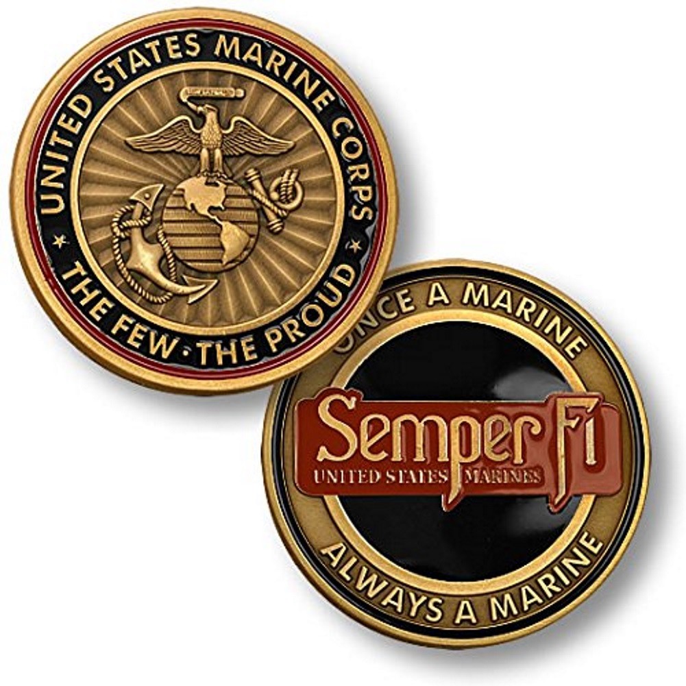 NEW USMC U.S. Marine Corps Semper Fi Challenge Coin.