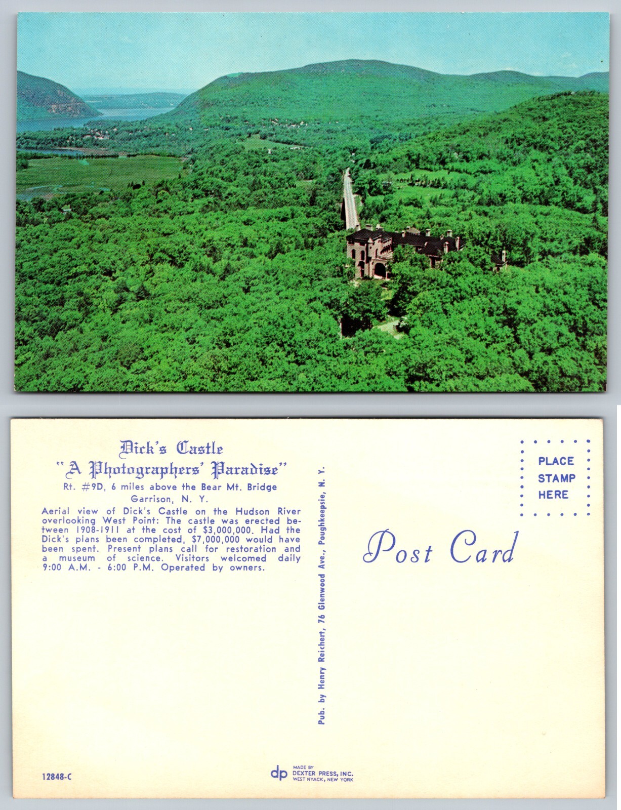 Dick's Castle Garrison New York NY Postcard