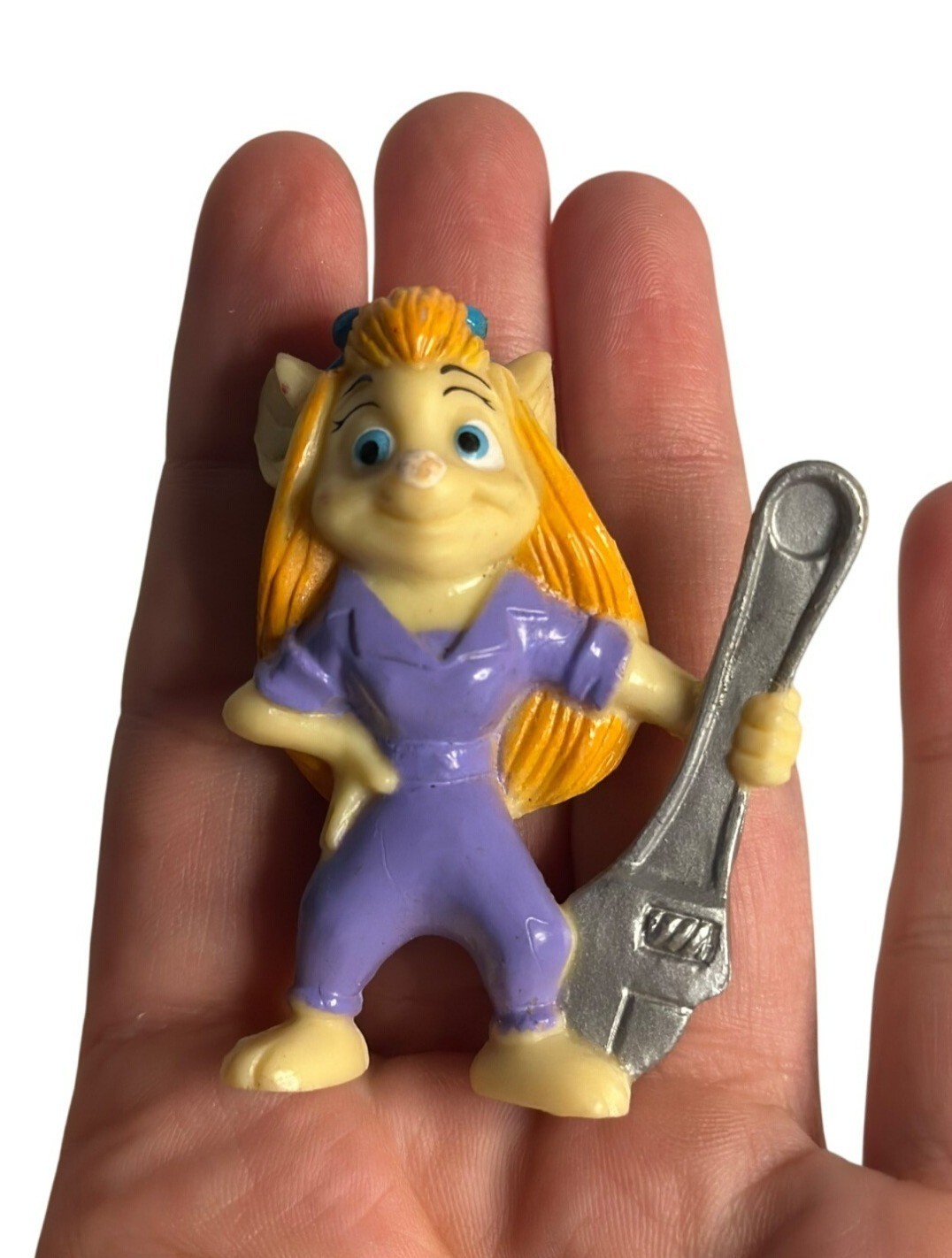 Vintage 1991 Kellogg\'s Disney Gadget Hackwrench Rescue Rangers Figurine 2 Inch