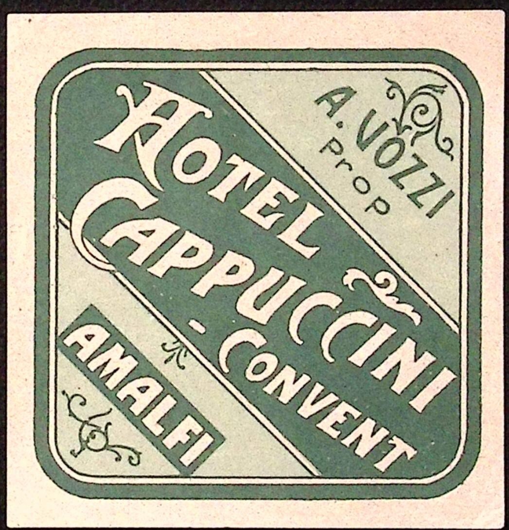 Hotel Cappuccini Convent Amalfi ITALY Vintage 3.25