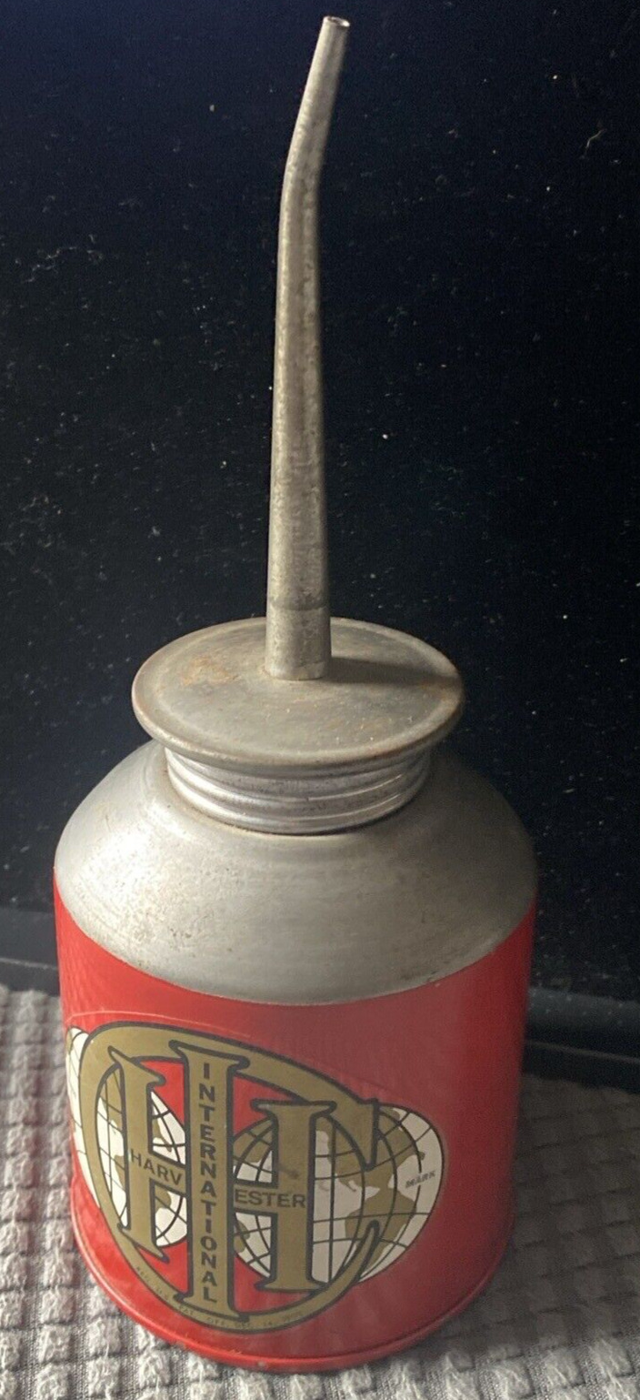 Early Red International Harvester Advertising Oil Can