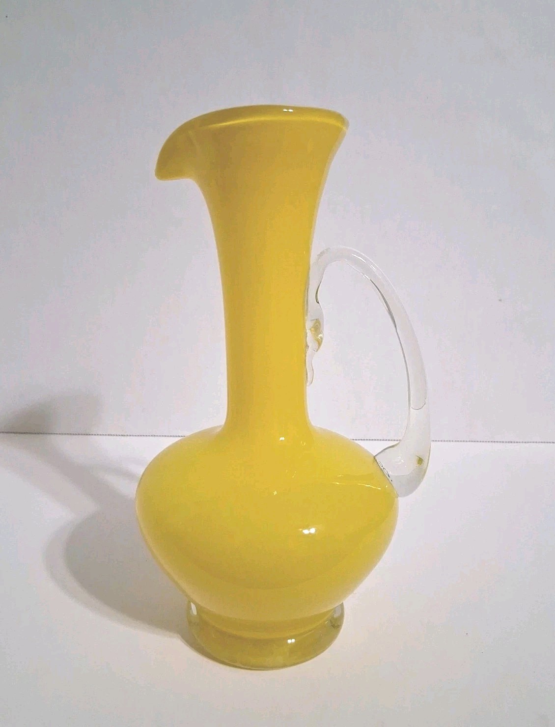 Vintage Blown Glass Vase Pitcher 8