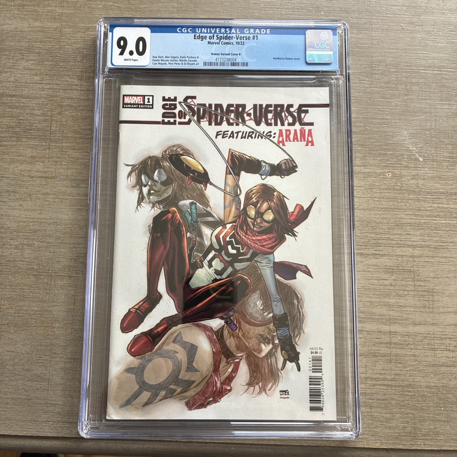 Edge of Spider-Verse #1 Humberto Ramos 'araña' Variant (Marvel Comics October