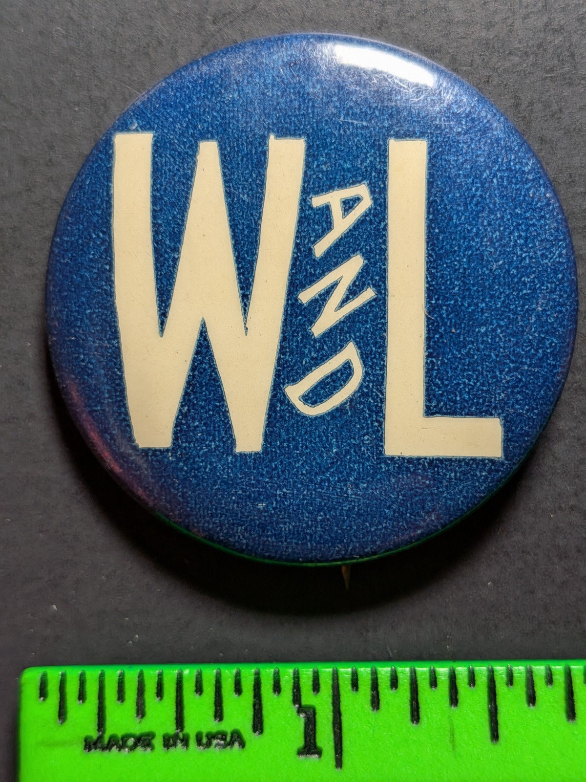 Vintage Washington & Lee University Pinback Pin