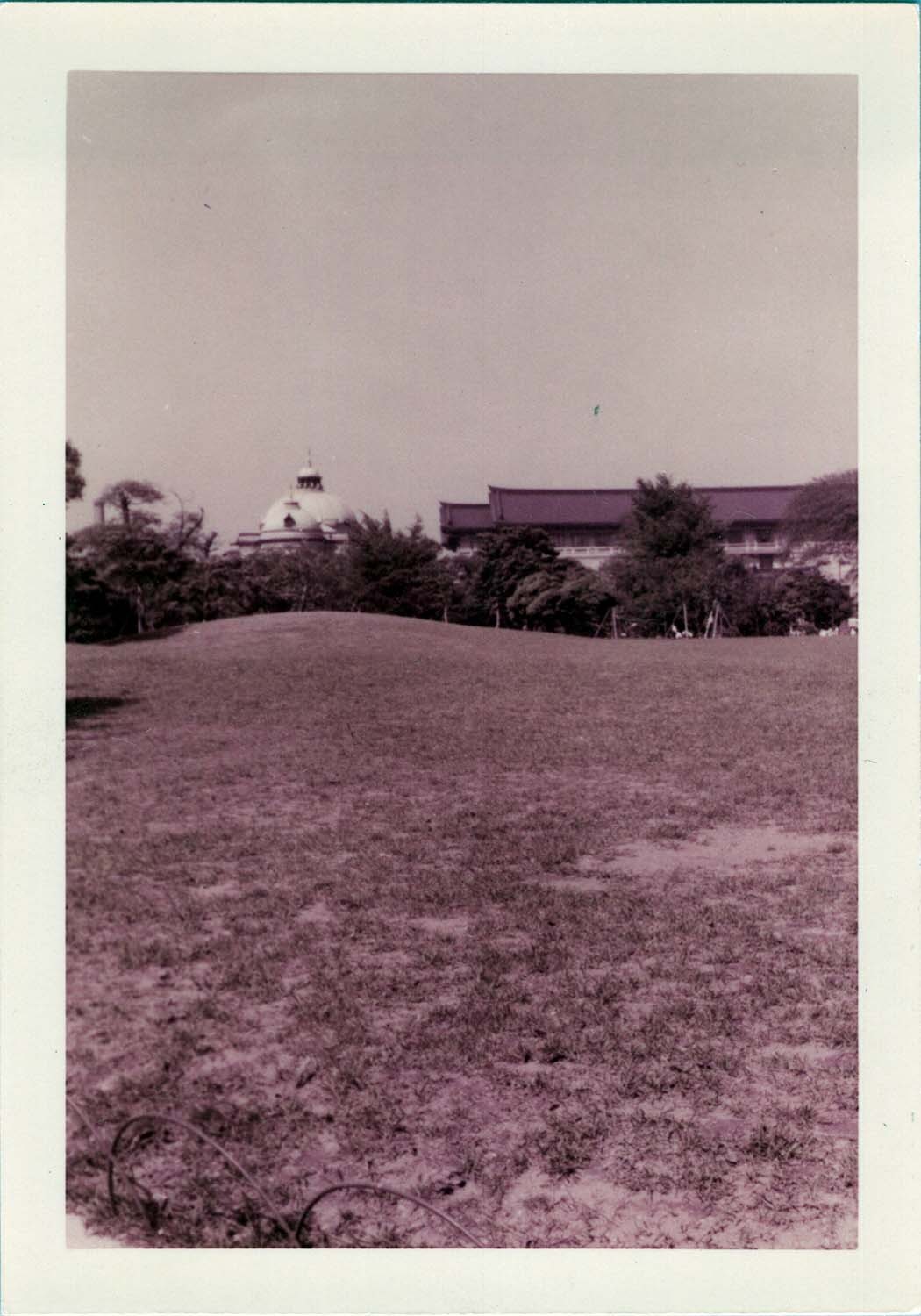 1952 Photo of Broad Lawn Approaching Domed Hall and Museum Wing