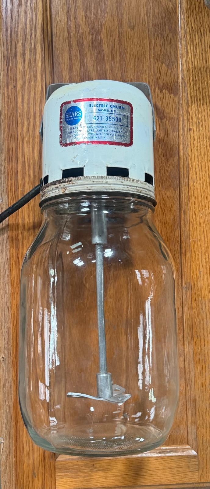 sears and roebuck electric churn, jar and churn both work.