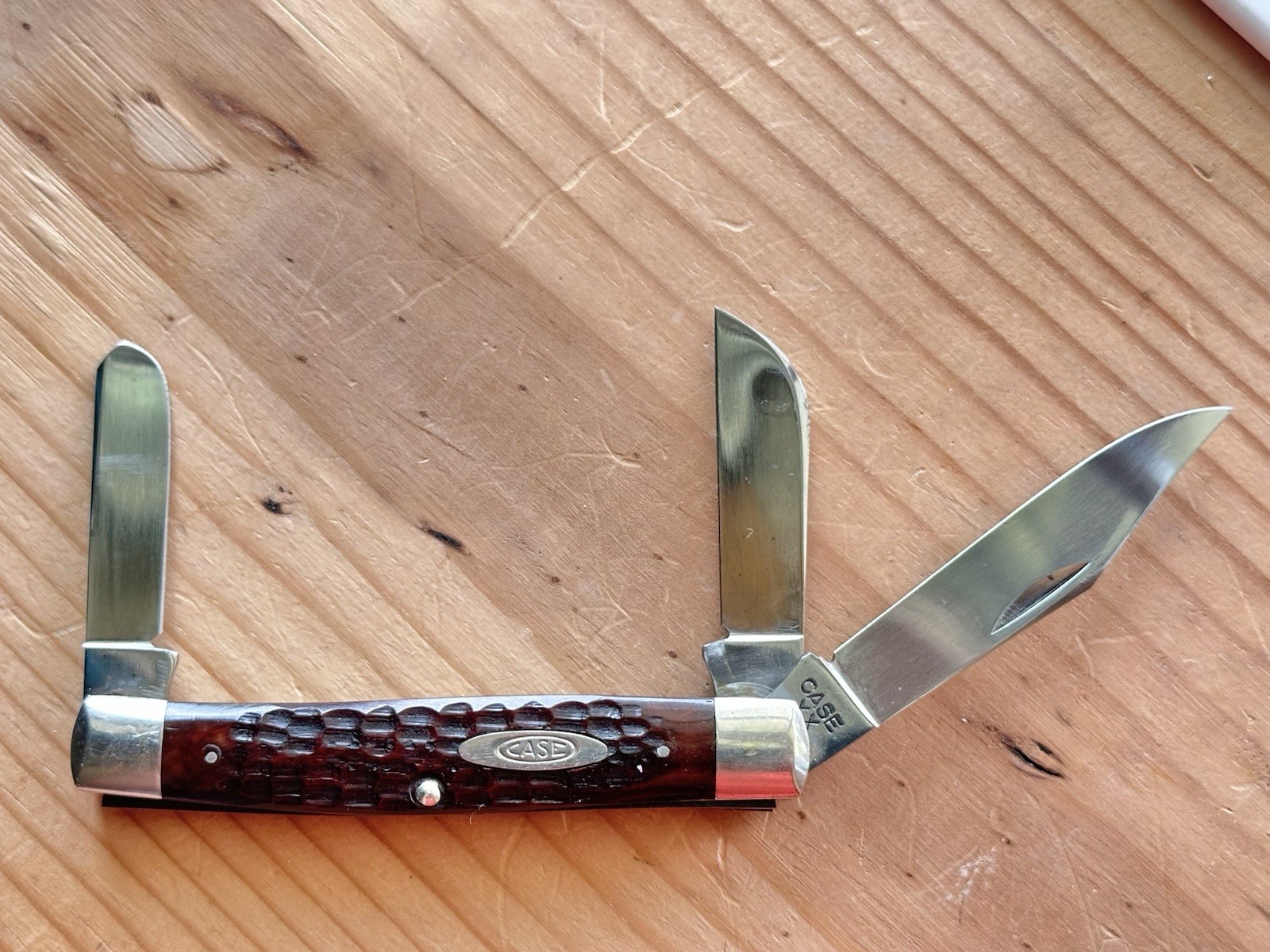 1940-64 Case XX Redbone Stockman 6392 Excellent Condition Unused Unsharpened 1940-64 Case XX Redbone Stockman 6392 Excellent Condition Unused Unsharpened