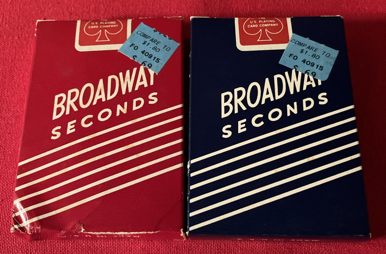 Lot of 2 Decks Broadway Seconds Made In USA Playing Cards New Still Sealed 