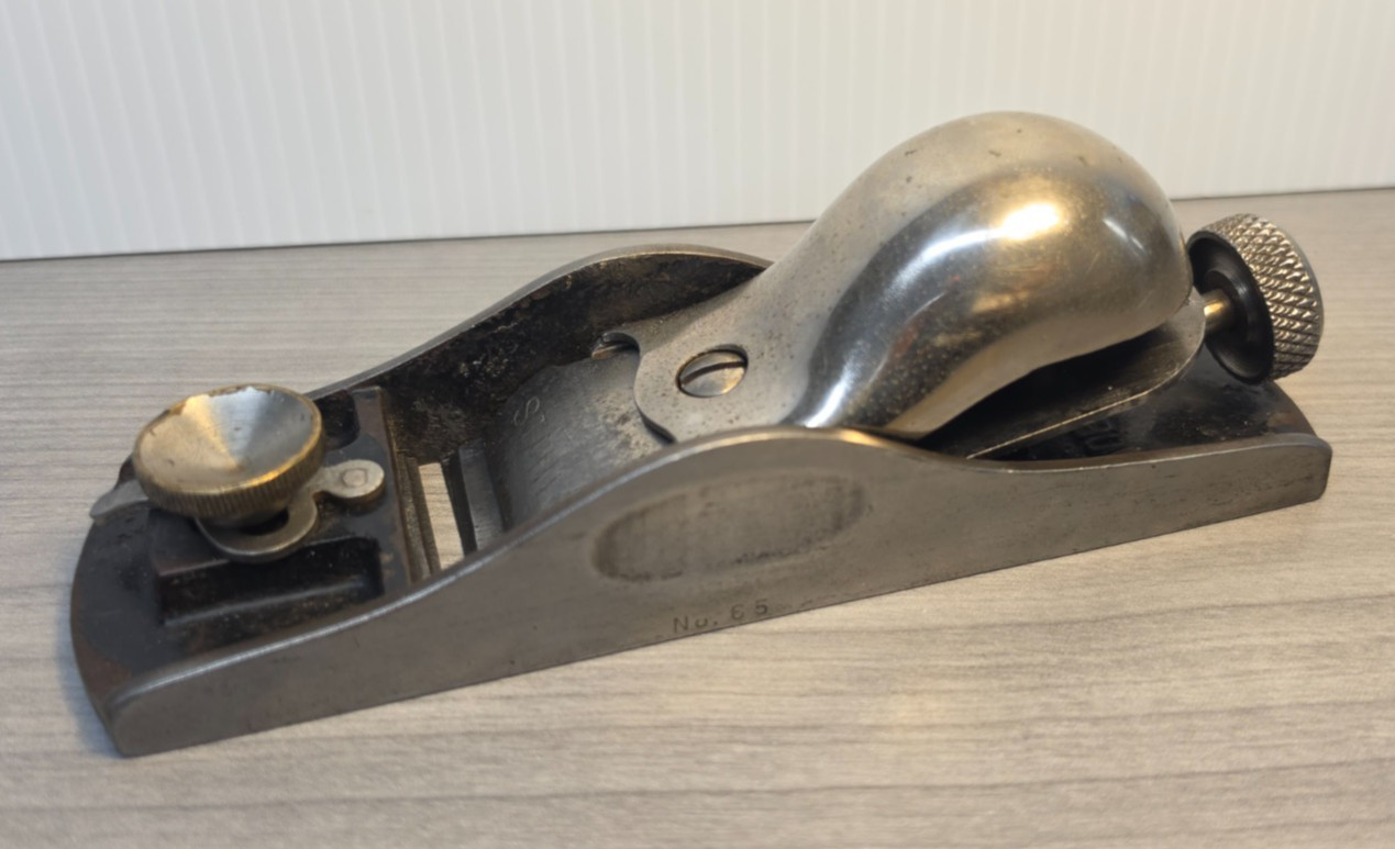 Vtg Sweetheart Stanley 65 Low Angle Block Plane Knuckle Joint Cap Great Shape