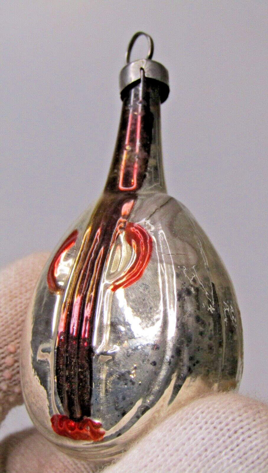 Vintage Blown Glass Mandolin Music Instrument Christmas Ornament Germany