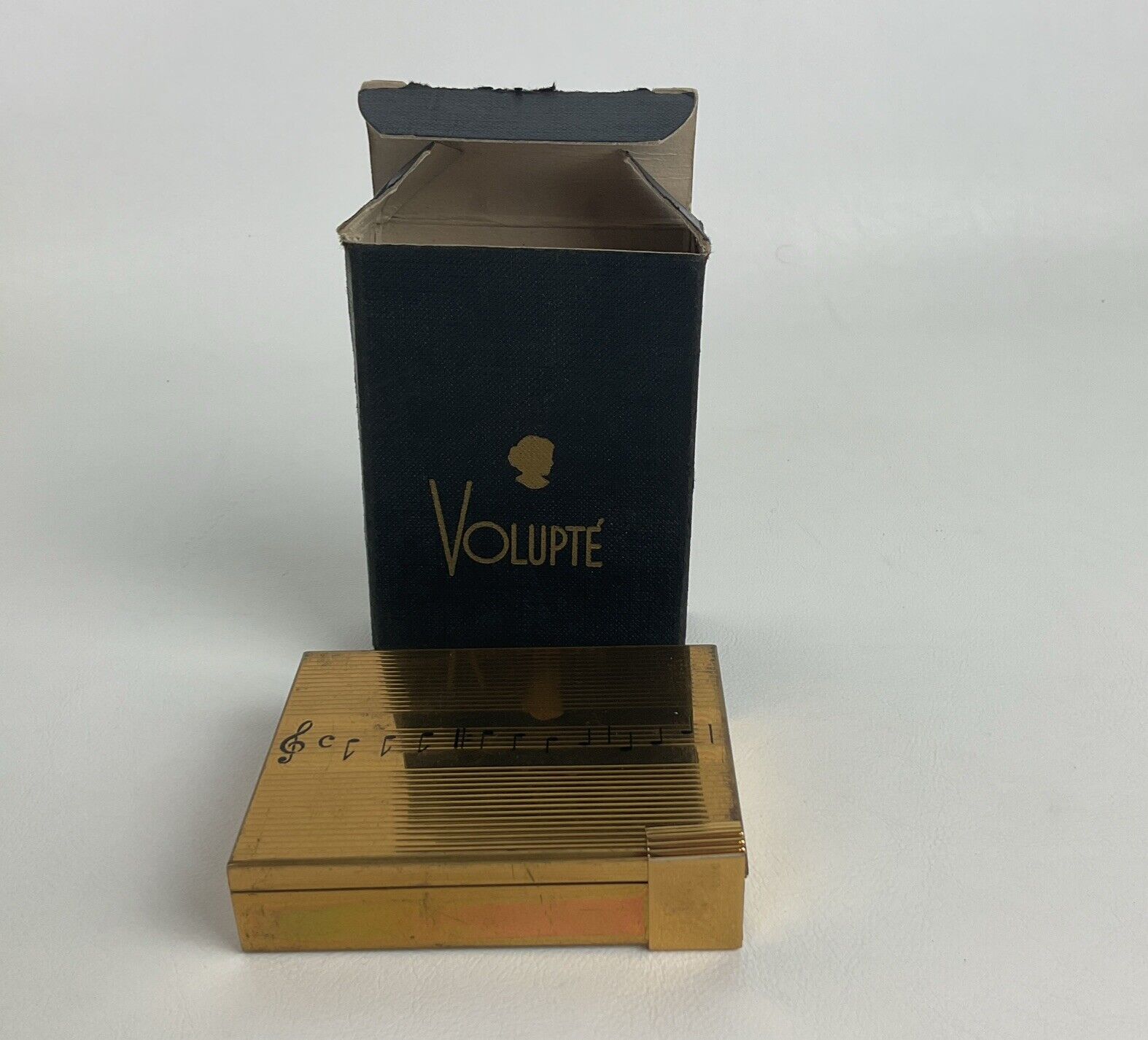 Vintage Volupte Musical Powder & Lipstick Compact