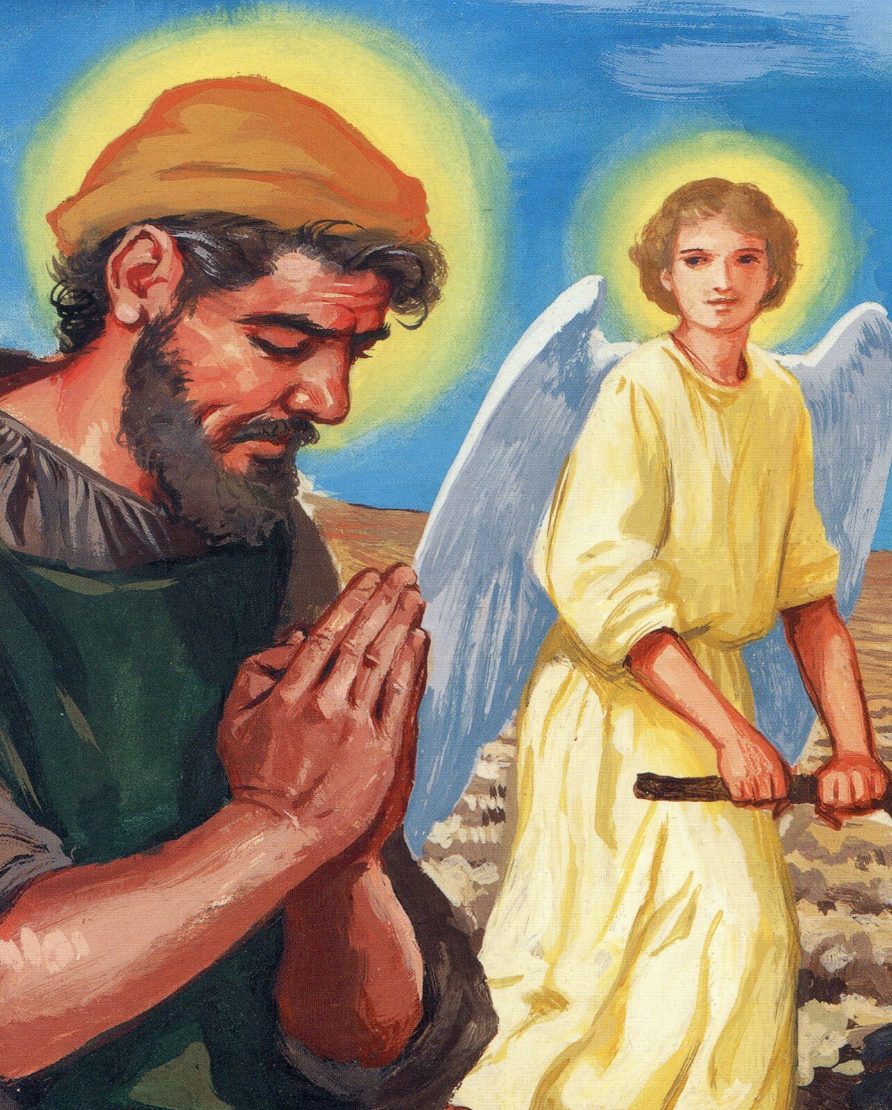 Catholic print picture-  St Isidore N  -   8