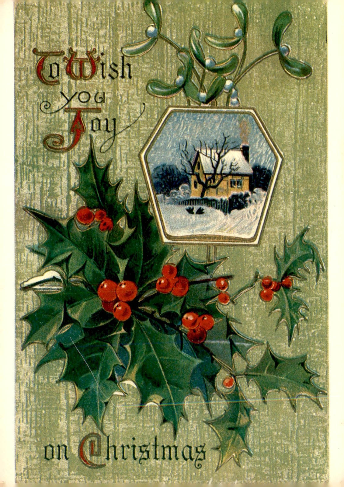 Christmas Greetings from 1874-1895, Lincoln, Nebraska Postcard