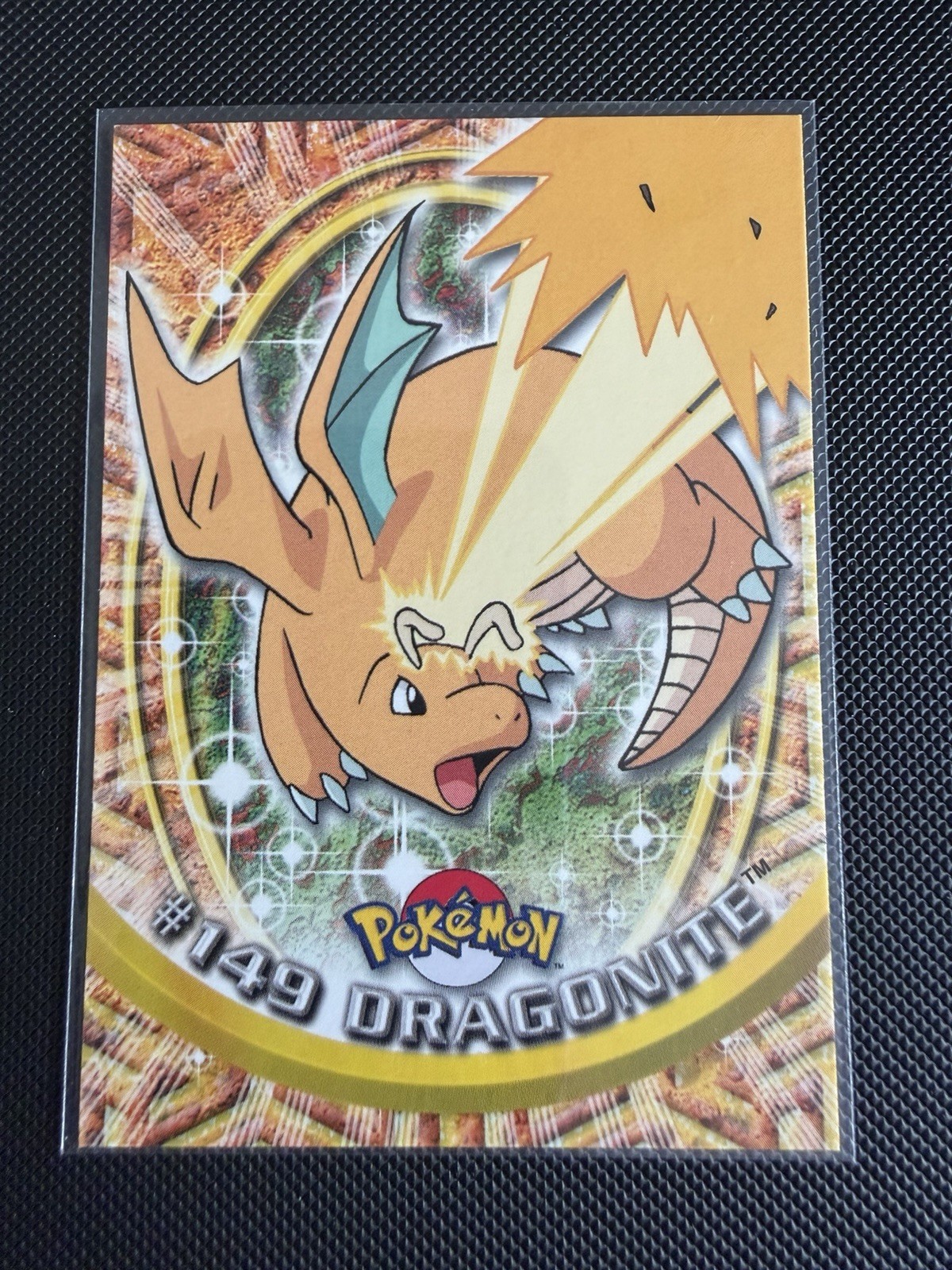 2000 Topps Pokemon TV Animation Edition Series 3 Dragonite #149 Blue Logo